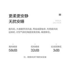美的/Midea 塔扇 ZAC10CR 6档 303*303*1073MM