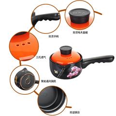 厨夫人/CHOFOREN 享悦系列陶瓷砂锅奶锅 CFR-292B 1L橙色