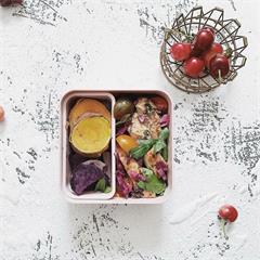法国monbento 方形大容量双层便当盒 莫奈森林 1.7L