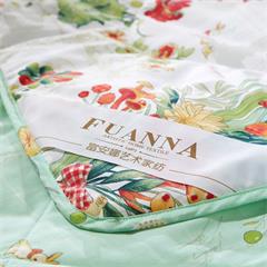 富安娜/FUANNA 纯棉四件套 万物生长 1.5 /1.8m床