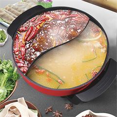 英麦斯/INMINDS 美奥多功能鸳鸯锅 YAZT2037DQ 红色