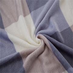 恒源祥/Reigee 简约格绒毯 HYX007MT 聚酯纤维 约600g 180*200cm