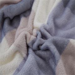 恒源祥/Reigee 简约格绒毯 HYX007MT 聚酯纤维 约600g 180*200cm