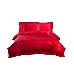 恒源祥/Reigee 爱的释放婚庆四件套 TBK1007 枕套48*74*2cm   被套200*230cm   床单250*245cm