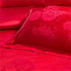 恒源祥/Reigee 爱的释放婚庆四件套 TBK1007 枕套48*74*2cm   被套200*230cm   床单250*245cm