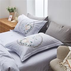 恒源祥/Reigee 全棉活性四件套（月上花开） TBK2037 枕套48*74*2cm   被套200*230cm   床单230*250cm