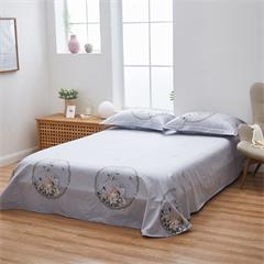 恒源祥/Reigee 全棉活性四件套（月上花开） TBK2037 枕套48*74*2cm   被套200*230cm   床单230*250cm