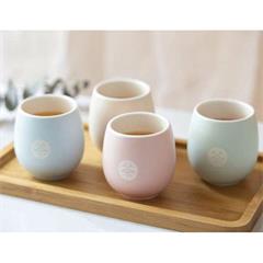 德国/CODA D1907 禅心缤纷茶具套装6件套(茶壶：650ml*1件 杯：200ml*4件 竹盘：1件)