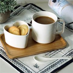 德国/CODA D1069 清雅爱心杯套装(心形碗：8cm 马克杯：250ml 底 座：19.5*10.8cm)