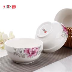 爱依瑞斯/ARIS 12头餐具套装 AS-D1203H 秋色浪漫 陶瓷 8寸汤盘2个、4.5寸饭碗4个、小玛戈2个、免漆竹筷4双