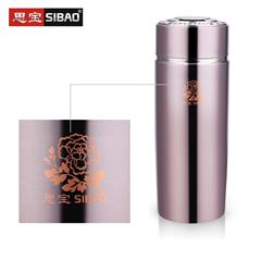 思宝/SIBAO 双龙A1/A2/A3真空杯 350ml 水晶灰